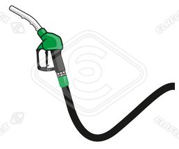 Icon / Clipart<br />Petrol Station Nozzle & Hose (green)