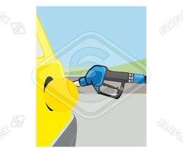 Icon / Clipart<br />Petrol Station Nozzle & Hose Tanken