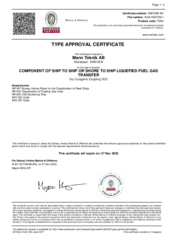BV (Bureau Veritas): Type Approval Dry Cryogenic Coupling DCC